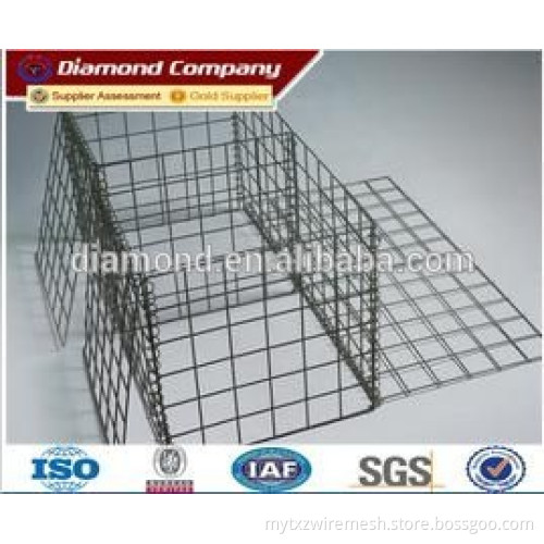 Square Hole Shape and Galvanized Iron Wire,Zinc Coated Wire,Galfan Wire material welded wire mesh Gabion Basket
